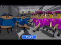 1000 BARRY vs 1000 POLICE GIRL! BARRY'S PRISON RUN! #roblox #ScaryObby