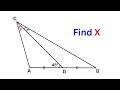 Find the angle X | Angle Chasing Geometry Problem | Important Geometry Skills Explained