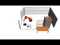 Visual Components simulation with AGV and KUKA robot