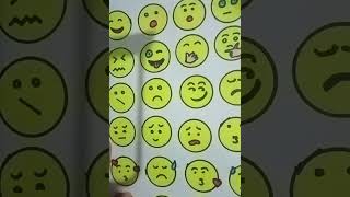 Easy to draw emotion faces emoji skype yahoo facebook zalo whatsapp #shorts #drawing