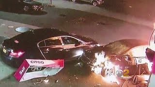 Police Chase Ends In Fiery Crash