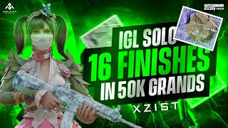 IGL BECOMES ENTRY FRRAGER SOLO 16 FINISHES DOMINATION IN 50K GRAND FINALS 💛 WITH PROPER CALLS ✅