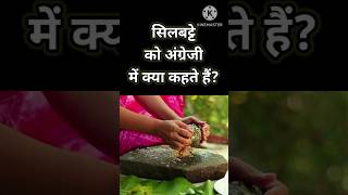 💠सिलबट्टे को English में क्या कहते हैं 💯🔥#shorts #short