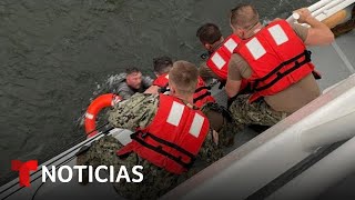 Naufragio en las costas de Louisiana: un muerto y al menos 12 desaparecidos | Noticias Telemundo