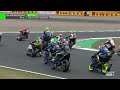 massive drama as aegerter was taken out in turn 1 pile up in worldssp race 1 czeworldsbk