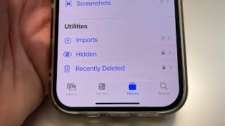 How to access on iPhone Recently Deleted album without Face ID or Passcode