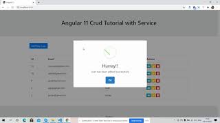 Angular 11 Crud Tutorial with Service