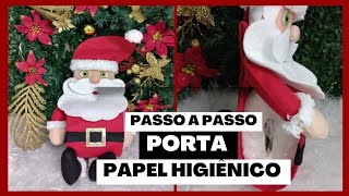 PASSO A PASSO PAPAI NOEL PORTA PAPEL HIGIÊNICO EM FELTRO | VÍDEO AULA 1 | PROJETO EU TE AJUDO❤️