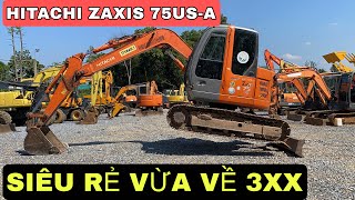 Máy xúc đào Hitachi Zaxis 75US-A siểu phẩm mới về bãi máy Quang Huyền, cơ giới Quang Huyền Phú Thọ