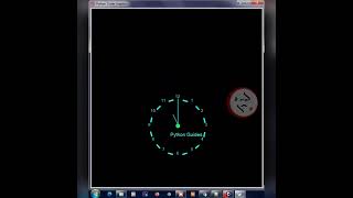Analog Clock Using Python Turtle Graphics #Shorts #Python #pythonprogramming