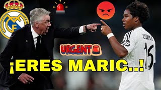 ¡MADRE MÍA! LOS TUVIERON QUE SEPARAR / ANCELOTTI Y ENDRICK LLEGAN A MANOS DESPUÉS DEL PARTIDO