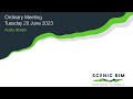 Scenic Rim Regional Council Ordinary Meeting 20 June 2023