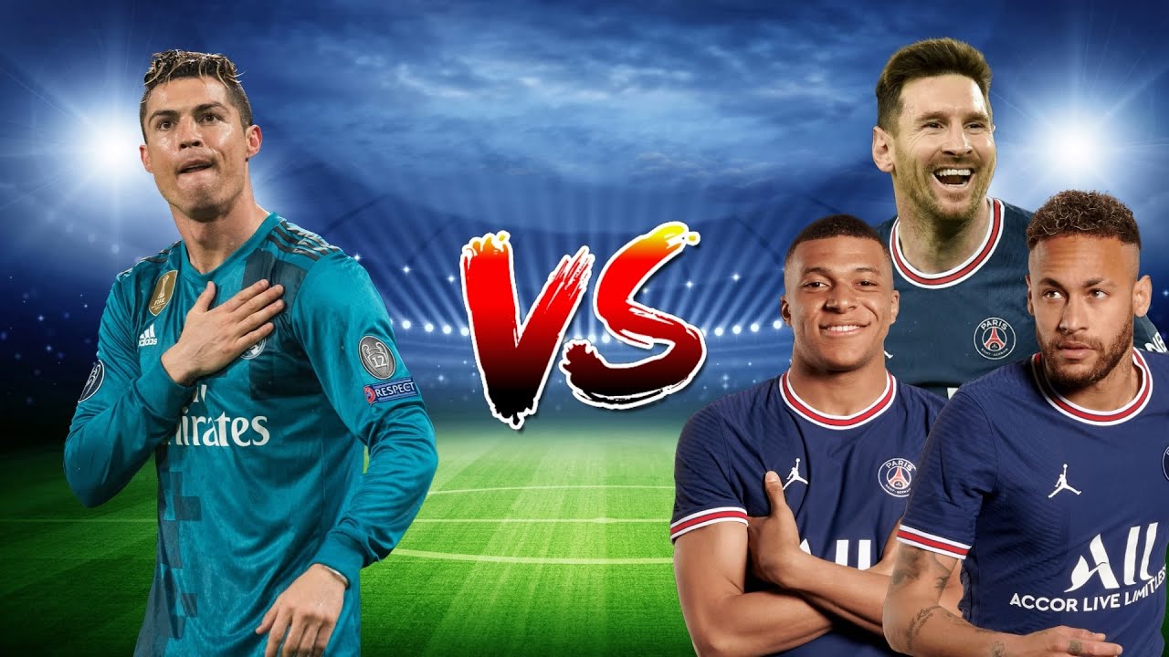 🔥Real Madrid Ronaldo VS 💪Messi, Neymar, Mbappe - YouTube