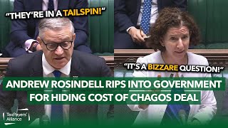 Watch as Andrew Rosindell RIPS into government for hiding cost to taxpayers of the Chagos deal