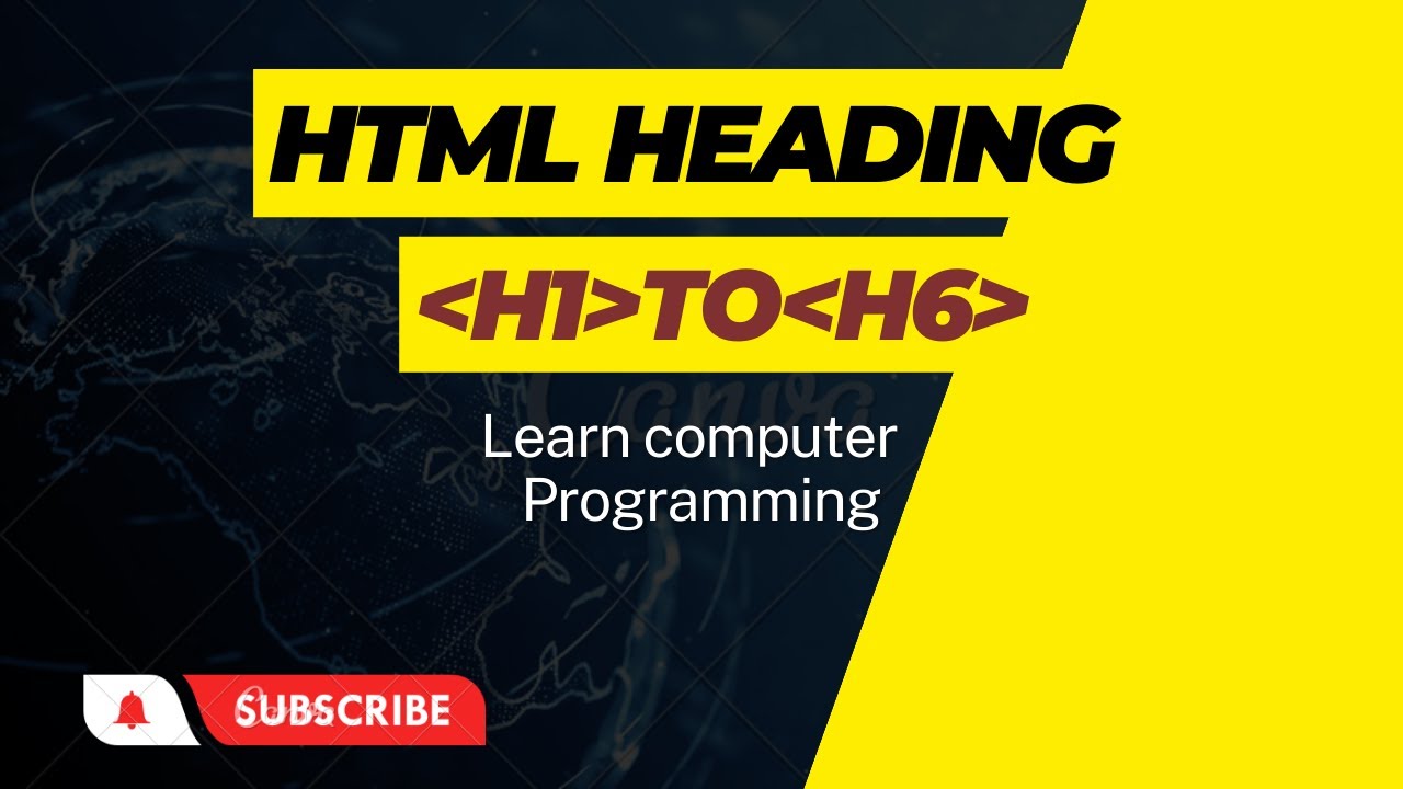 How To Create Html Headings Youtube