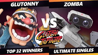 Glitch Infinite Top 32 - Glutonny (Wario) Vs. Zomba (ROB) - SSBU Ultimate Tournament