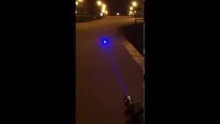 INCREDIBLE 1W 445nm nighttime laser beam