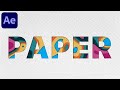 Paper Text Reveal Animation in After Effects - After Effects Tutorial | No Plugins Required