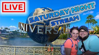 Live From Universal Orlando | SATURDAY Night Livestream| MARDI GRAS FOOD|Universal Livestream