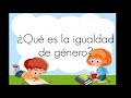 Igualdad de género para niños y niñas👧🏼🧒🏻