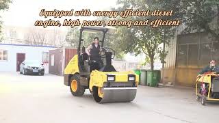 4ton 6ton roadway compactor rollers drum vibratory road roller