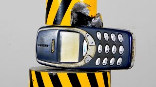 HYDRAULIC PRESS VS NOKIA 3310, FAKE AND ORIGINAL