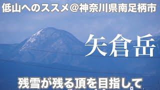 低山へのススメ〜18 矢倉岳 神奈川県南足柄市にあるポッコリとした山容の山を残雪の中歩く