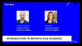 Introduction to Refinitiv Due Diligence