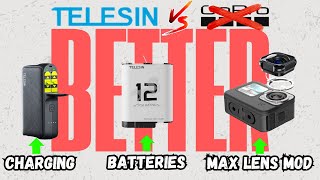 TELESIN Better Than GoPro For Accessories? - Max Lens Mob - Snow Battery - Charging - Low Price