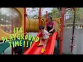 Snack Time and Playground After Walking at KLCC Park | DenRic Denise