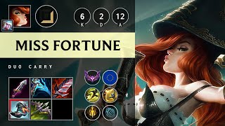 Miss Fortune ADC vs Cassiopeia: Triple Kill, Unstoppable - EUW Master Patch 25.S1.1