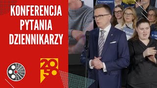 Sz. Hołownia: Konferencja - pytania dziennikarzy