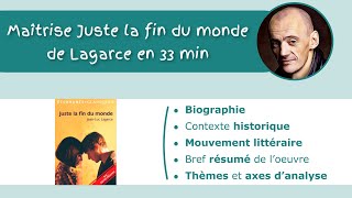 BRILLE à ton ORAL sur JUSTE LA FIN DU MONDE de LAGARCE en 33min 🎓