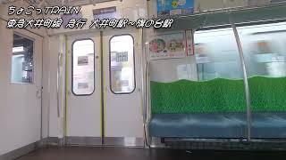 【ちょこっTRAIN】東急大井町線  急行中央林間駅行き  大井町駅～旗の台駅  車窓