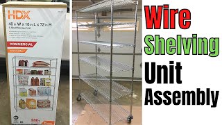 How to Assemble a Wire Shelf Storage Unit on Wheels