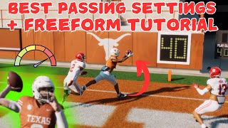 BEST Passing Settings + Freeform Tutorial College Football 25