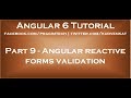 Angular reactive forms validation
