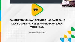 Rakor Penyusunan Standar Harga Barang dan Sosialisasi Asset Award Jawa Barat Tahun 2024