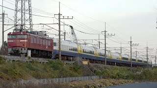 EF81 134牽引 255系マリBe-04編成 配給（AT入場）2024.12.5