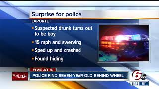 5-year-old driver surprised police in Laporte, Indiana