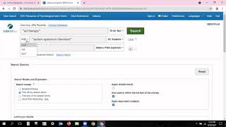 Ebsco's PsycInfo Advanced Search 2021
