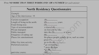 North residency Questionnaire | HD AUDIO | 1080p | listening