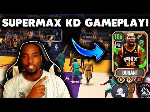 ¡JUEGO 106 OVR SUPERMAX GRANDMASTER KEVIN DURANT! NBA EN VIVO MÓVIL TEMPORADA 8