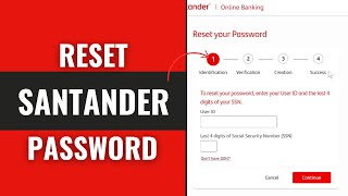 How To Reset Santander Bank Password