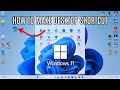 How to Easily Create Desktop Shortcuts on Windows PC (Windows 11)