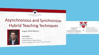Asynchronous and Synchronous Hybrid Teaching Techniques