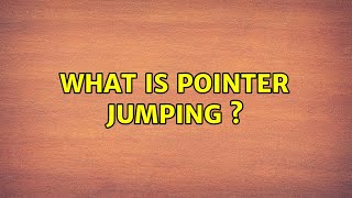What is Pointer Jumping s