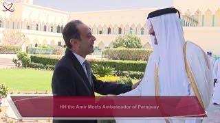 HH The Amir Meets Ambassador Of Paraguay