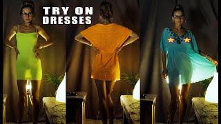 Try on haul my new transparent dresses