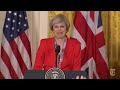 president donald trump and theresa may speak the new york times